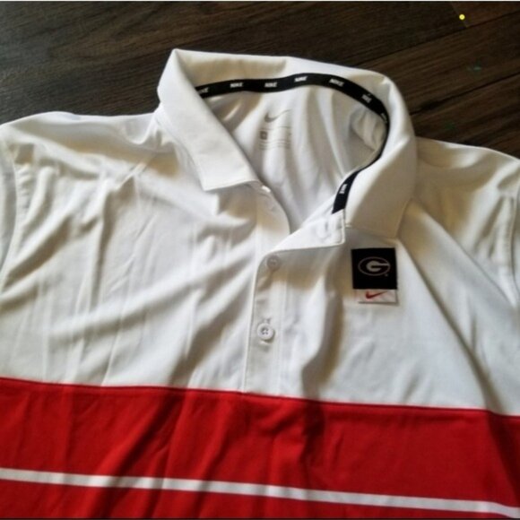 Nike Dri-Fit Flex Men Medium Georgia Bulldogs NCAA Football Polo Gf112025 - Picture 4 of 8